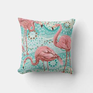 Coussin Flamants roses sans soudure motif