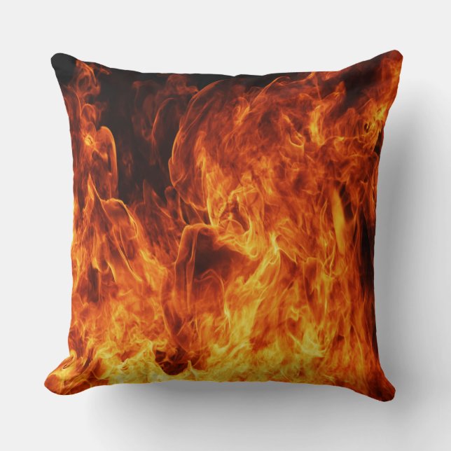 Coussin Flamme orange (Recto)