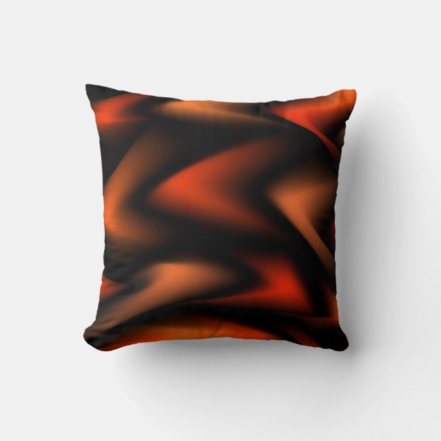 Coussin Flammes de feu Abstraites (Recto)