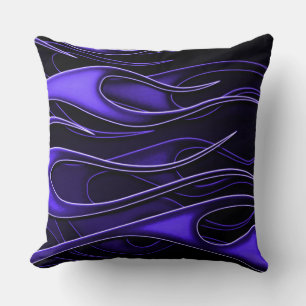 Coussin Flammes violettes