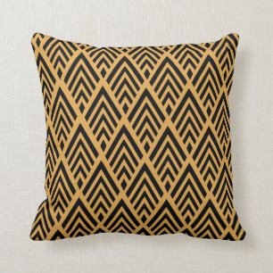 Coussin Flèches Art Déco Black Modern