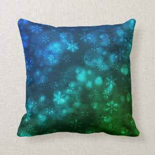 Coussin Flèches bleues vertes