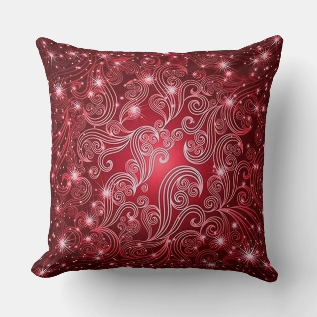 Coussin Flèches et étoiles rouges célestes Lancer l'oreill (Recto)