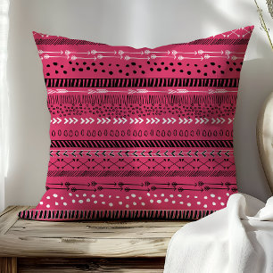 Coussin Flèches roses boho tendance
