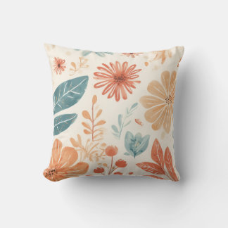 Coussin Fleur Abstraite