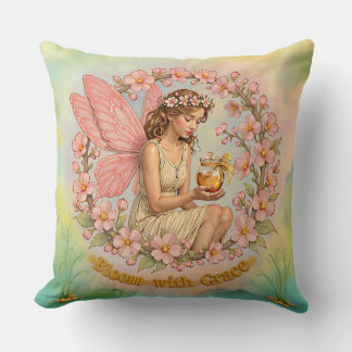 Coussin Fleur avec l'oreiller à lancer Grace plus grand