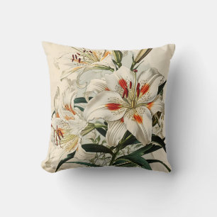 Coussin Fleur blanche Vintage