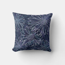 Fleur Bleue et Blanche de la Côte Abstrait