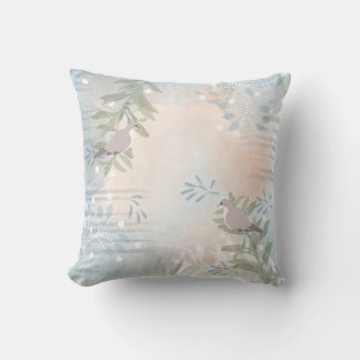 Coussin Fleur botanique abstraite moderne tendance