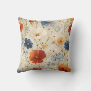 Coussin Fleur chic romantique botanique vintage