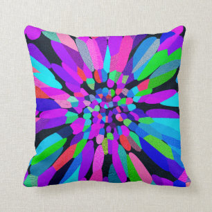 Coussin Fleur Confetti violet
