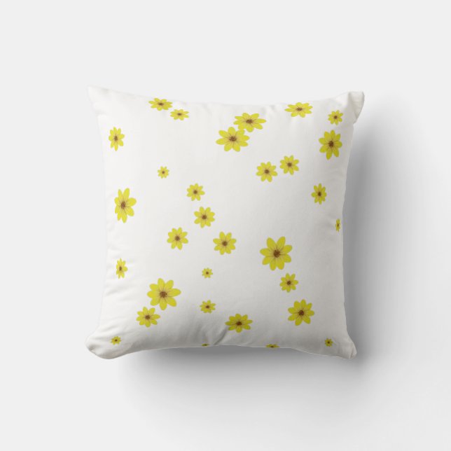 Coussin Fleur d'Ababa, nouvel an éthiopien (Recto)