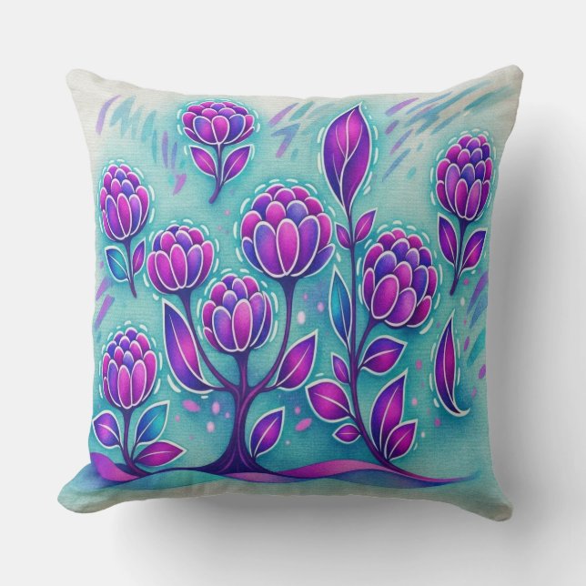 Coussin Fleur d'Améthyste (Recto)