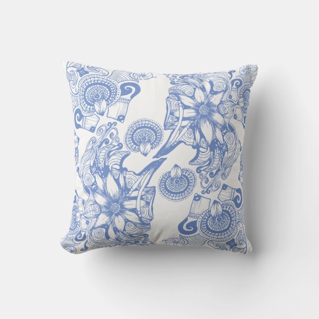 Coussin Fleur de bigorneau de puissance (Recto)
