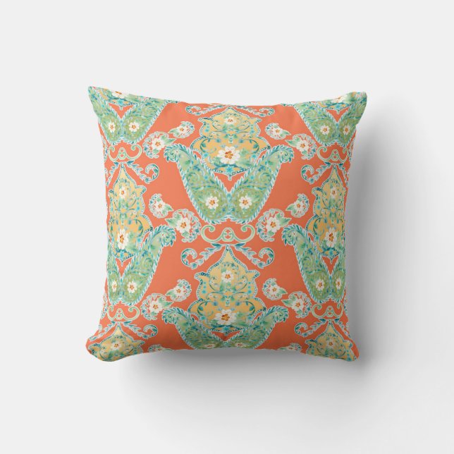 Coussin Fleur de Bohème moderne Paisley de style de (Recto)