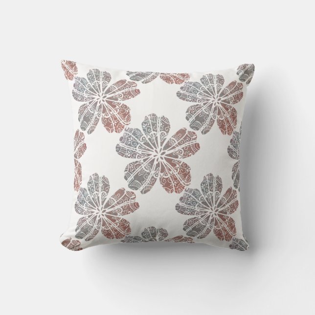 Coussin Fleur de Bohème | Seafoam de brise (Recto)