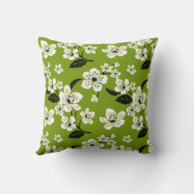 COUSSIN FLEUR DE CERISIER - SAKURA (THÉ VERT MATCHA) (Verso)