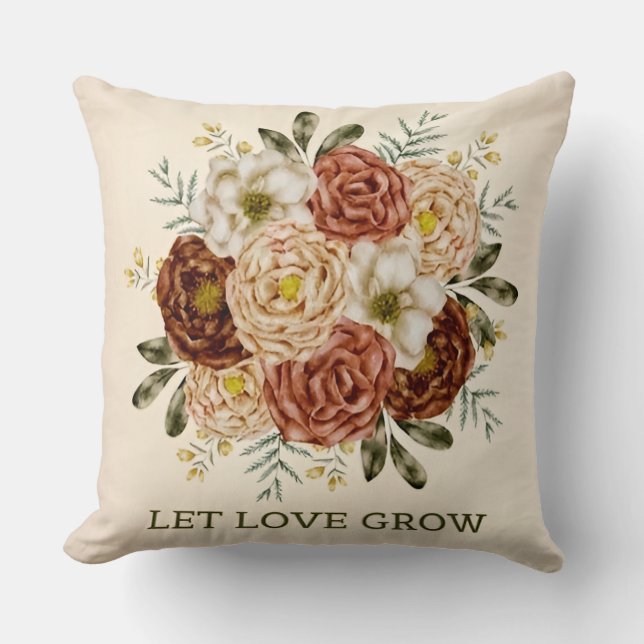 Coussin Fleur de Crimson (Recto)