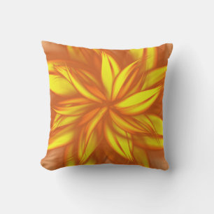 Coussin Fleur de feu Fractal Art 2