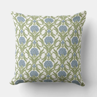 Coussin Fleur de Prairie Bleue