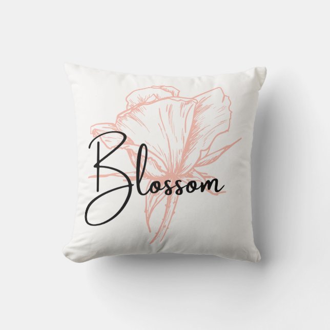 Coussin Fleur de printemps fleurie fleurie fleurie (Recto)