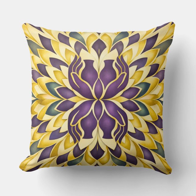 Coussin Fleur de prisme royal (Recto)