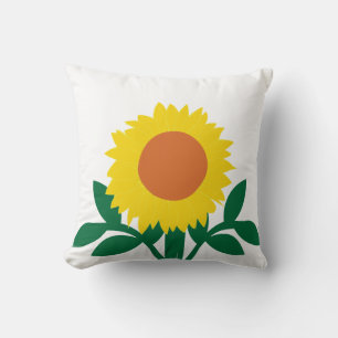 Coussin Fleur de tournesol Fleur jaune