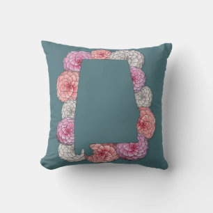 Coussin Fleur d'État de l'Alabama