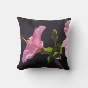 Coussin Fleur d'Hibiscus en profil