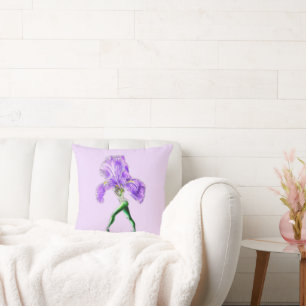 Coussin Fleur d'Iris de Ballerine Danseuse de Ballet Couss