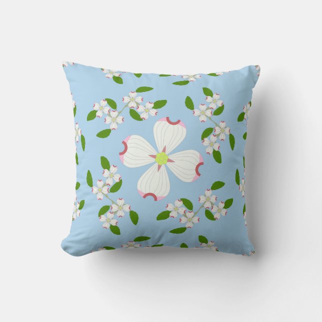 Coussin Fleur Dogwood (Recto)