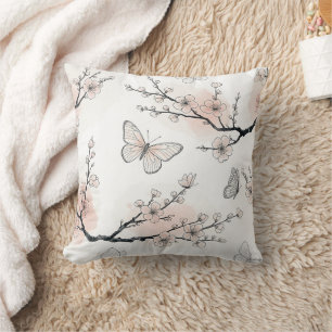 Coussin Fleur Élégante de Papillon (10)
