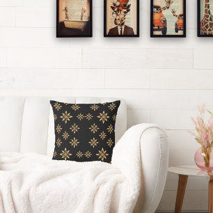 Coussin Fleur foetale géométrique étoilée