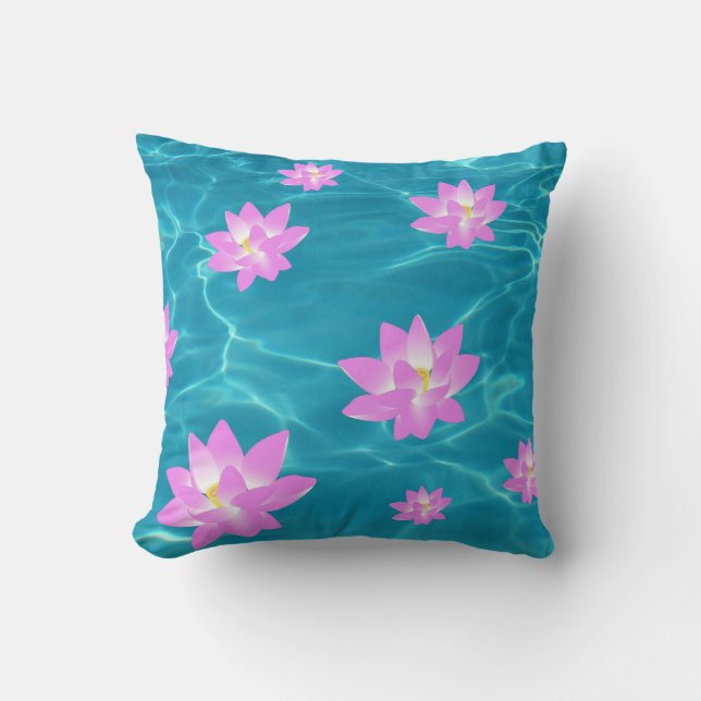 Coussin Fleur Lotus (Recto)