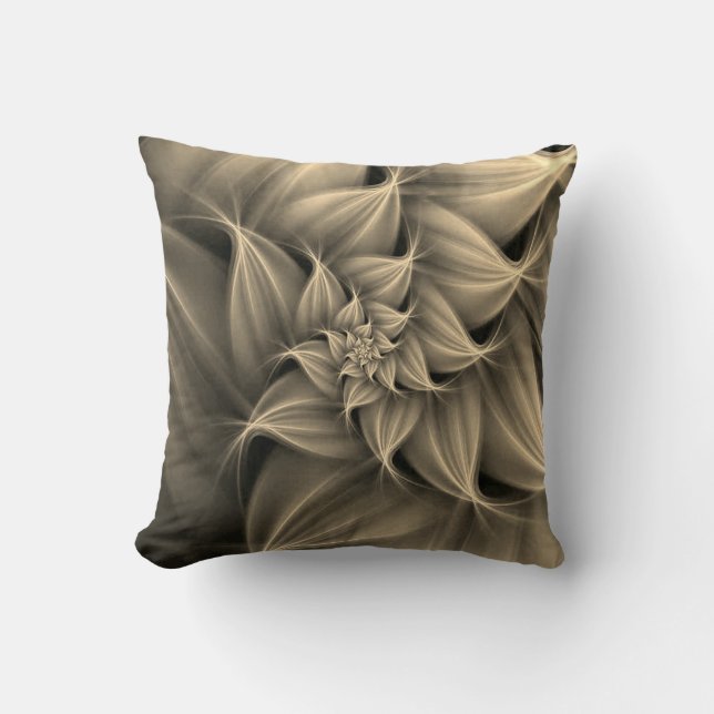 Coussin Fleur Or Awesome Fractale (Recto)