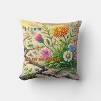 Coussin Fleur Où Vous Avez Planté Floral