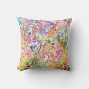 Coussin Fleur pastel