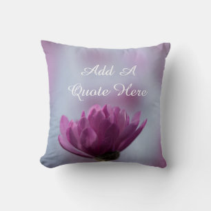 Coussin Fleur rose personnalisée