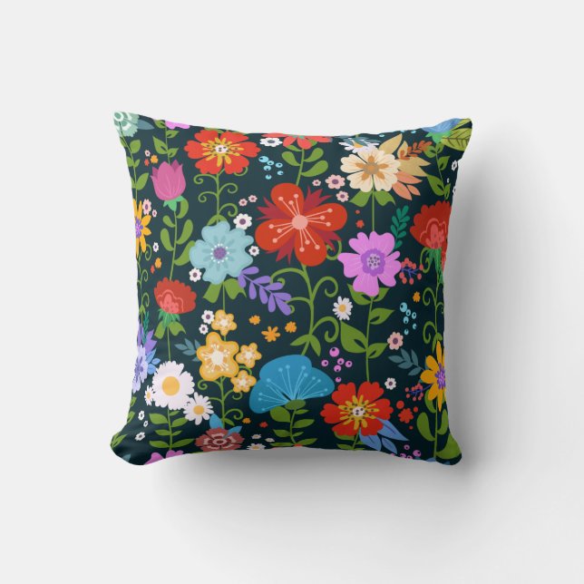 Coussin Fleur sauvage (Recto)