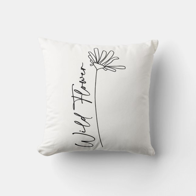 Coussin Fleur sauvage (Recto)