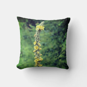 Coussin Fleur sauvage jaune Mullein