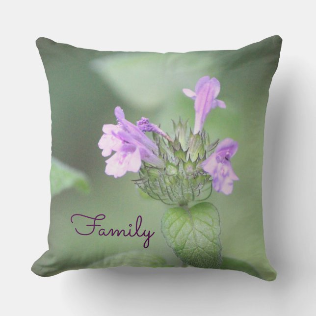 Coussin Fleur sauvage violet (Recto)