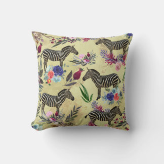 Coussin Fleur sauvage Zebra