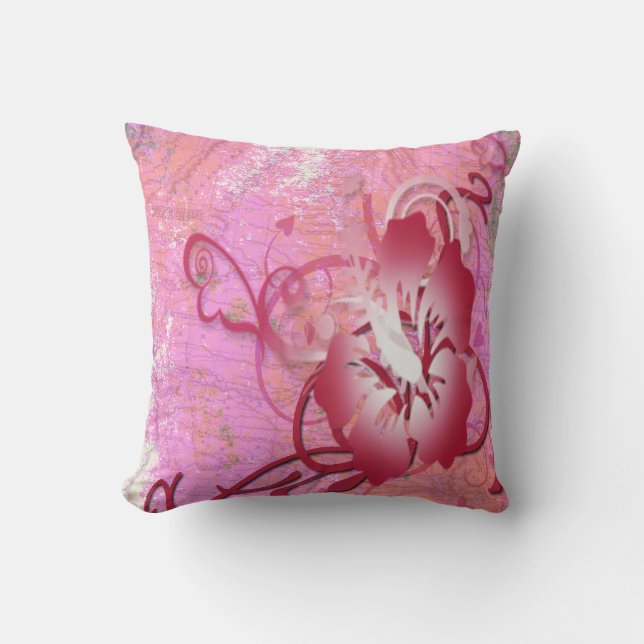 Coussin Fleur tropicale (Recto)