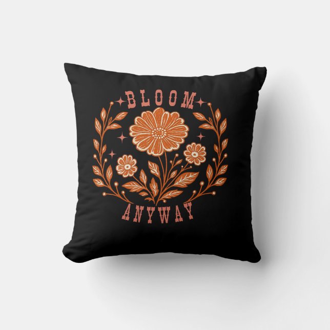 Coussin Fleurir quand même (Recto)