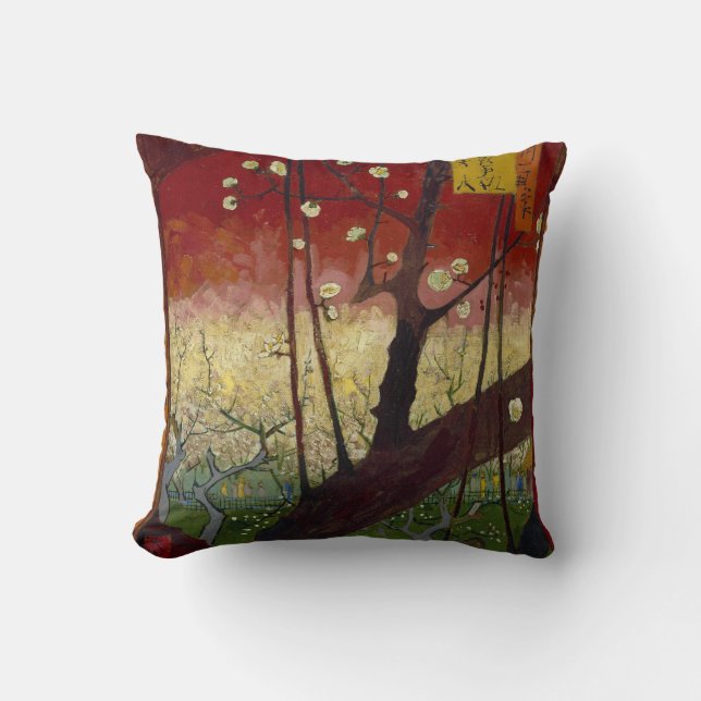 Coussin fleurissant de prunier (Recto)