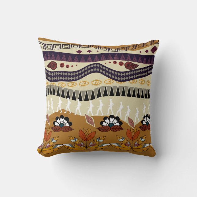 Coussin Fleurs Abstraites (Recto)