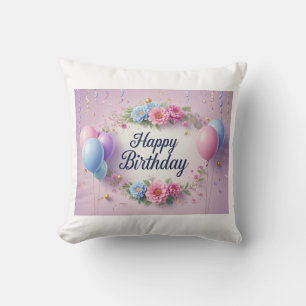 Coussin Fleurs anniversaire luxueux élégant extravagant
