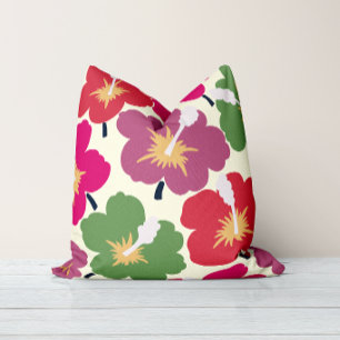 Coussin Fleurs Audacieuses Multicolores