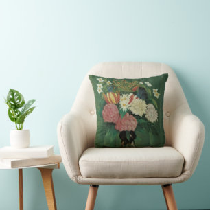 Coussin Fleurs avec du lierre par Henri Rousseau, Floral V